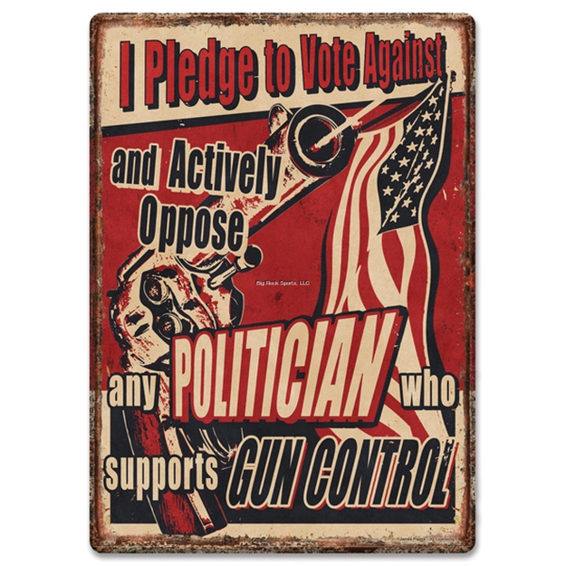 Picture of Rivers Edge Tin Sign 12In X 17In - Vote Politician