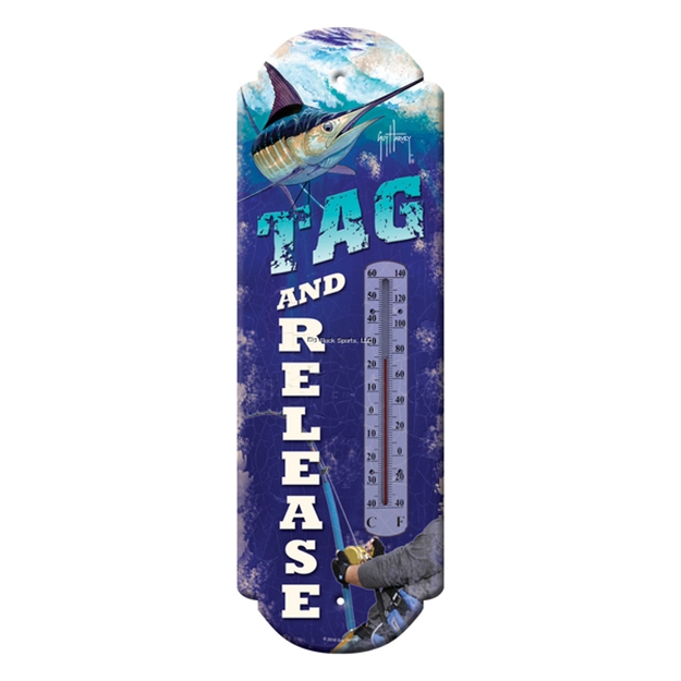 Picture of Rivers Edge Tin Thermometer - Marlin