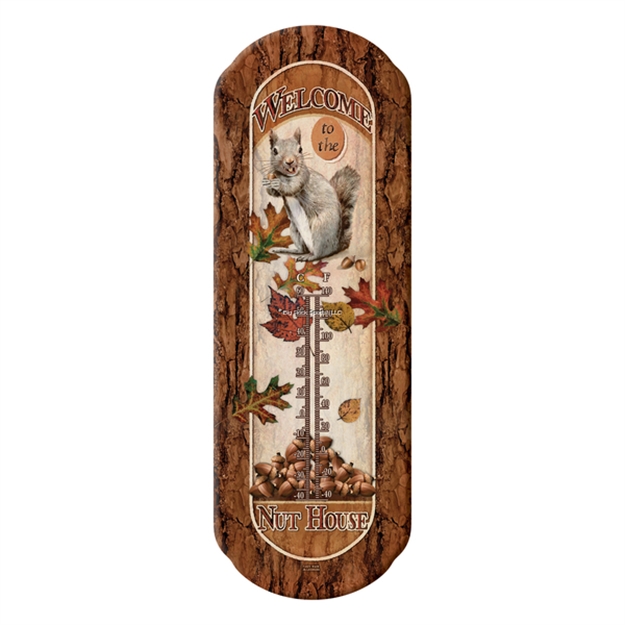 Picture of Rivers Edge Tin Thermometer - Welcome Nut House