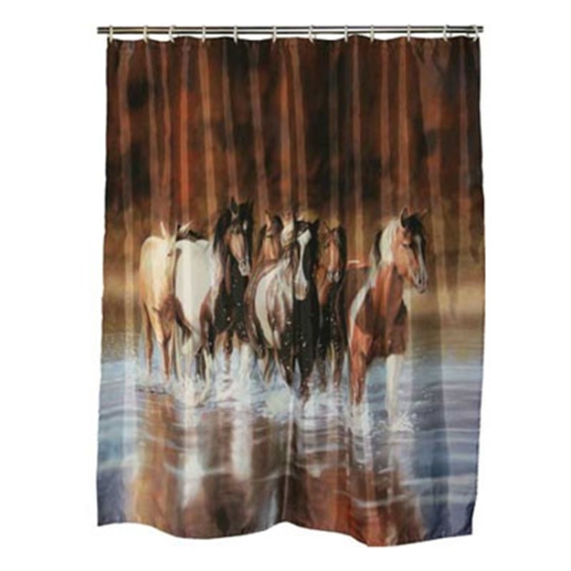 Picture of Rivers Edge V Shultz Horse Showercurtain 768