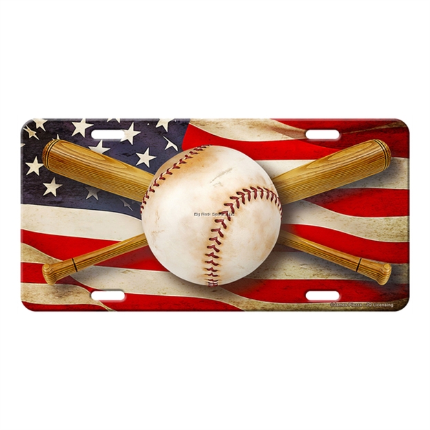 Picture of Rivers Edge Vanity License Plate 12In X 6In - American Baseball