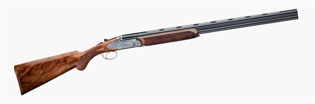 Picture of Rizzini Usa 510128 Artemis Field Full Size 28 Gauge Break Open 3" 2Rd 29" Gloss Blued Anodized Silver Engraved Steel Receiver, Fixed W/Prince OF Whales Grip, Oiled Turkish Walnut Wood Stock 5101-28