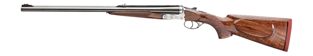 Picture of Rizzini Usa 7001470 Rhino Express  470 Nitro Express 2Rd 23" Gloss Blued 23" Chrome-Lined Barrel Coin Anodized Silver Engraved Steel Oiled Turkish Walnut Ambidextrous Hand 7001-470 853418714706
