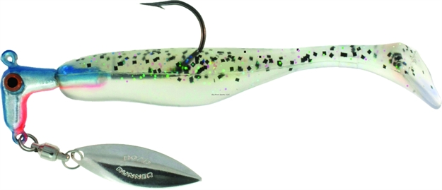 Picture of Road Runner Awesome Walleye Runner Jig W/Spinner Rainbow-Glaze 1/4 OZ 2Pk