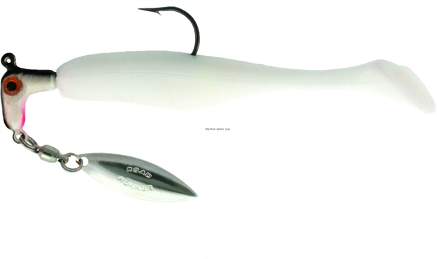 Picture of Road Runner Awesome Walleye Runner Jig W/Spinner Shad-White 3/8 OZ 2P K
