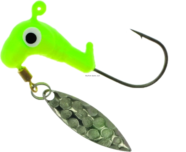 Picture of Road Runner Barbed Glow Heads 1/8 Blk Nkl Chr/Lime  4 PK