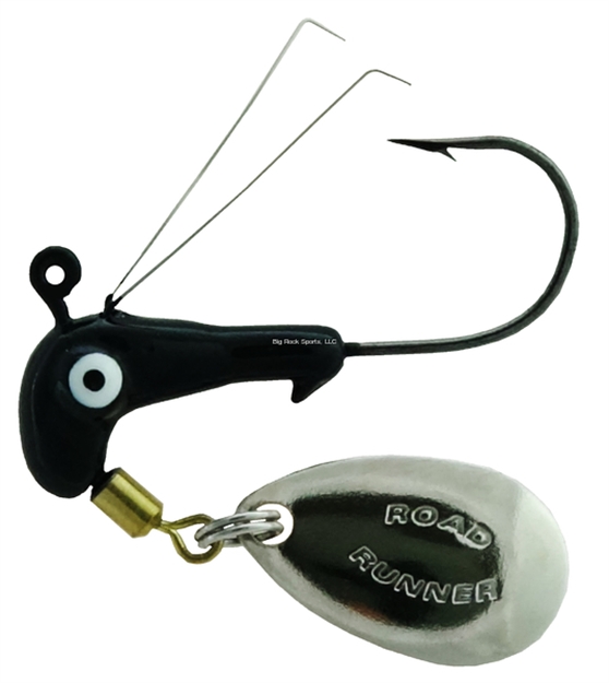 Picture of Road Runner Barbed Weedless Heads 1/16 #2 HK Black 2Pk