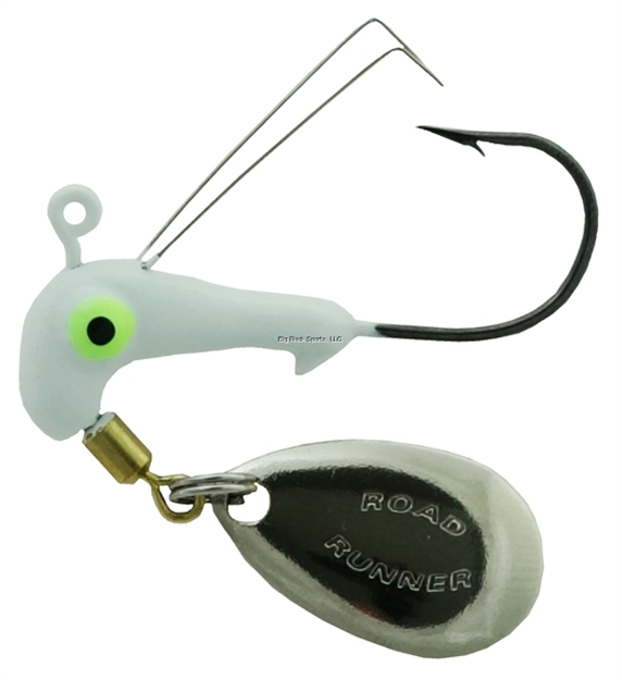 Picture of Road Runner Barbed Weedless Heads 1/16 #2 HK White 2Pk