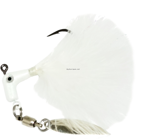 Picture of Road Runner Marabou Pro Jig W/Spinner 1/16 Oz, White