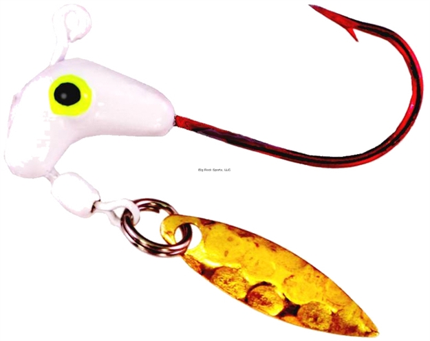 Picture of Road Runner Pro Series Head W/Spinner, 1/16 Oz, White, 4/Pack