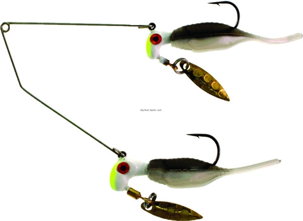 Picture of Road Runner Reality Shad Buffet Rig, 1/16 OZ Top/1/8 OZ Bottom, White/Black Shad (Sushi), 1/Pack