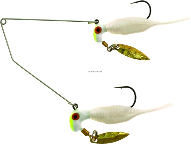 Picture of Road Runner Reality Shad Buffet Rig, 1/16 OZ Top/1/8 OZ Bottom, White/White (Cream Puff), 1/Pack