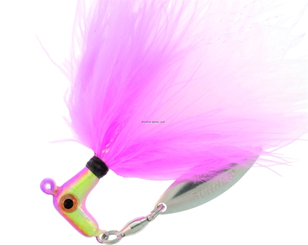 Picture of Road Runner SS Runner Jig W/Spinner Pink Smelt 1/8 OZ 1Pk