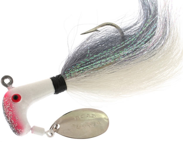 Picture of Road Runner Striper Bucktail Jig W/Spinner, 1 Oz, Shad, Strip Card