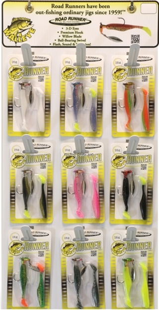Picture of Road Runner Tommy Skarlis Awesome Walleye Runners Lures 9 Peg/27 Pack Display
