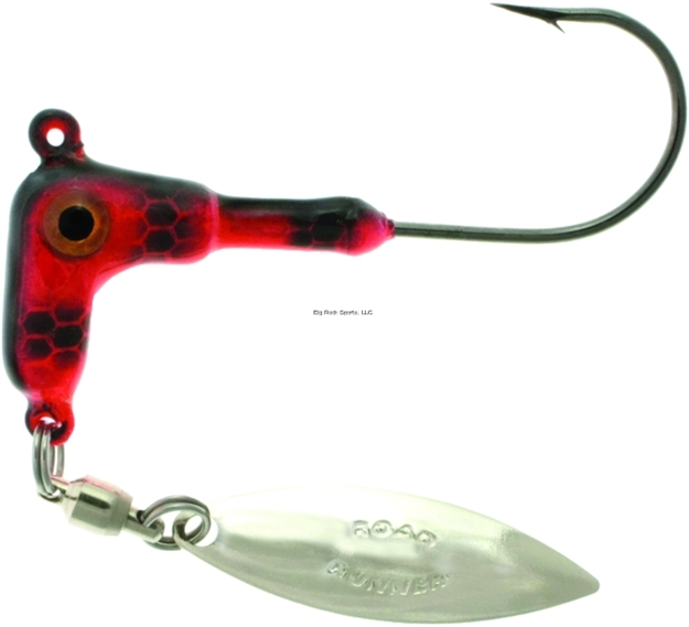 Picture of Road Runner Tommy Skarlis's Awesome Walley Runner Jig W/Spinner, 1/4 Oz, Craw, 2/Pack