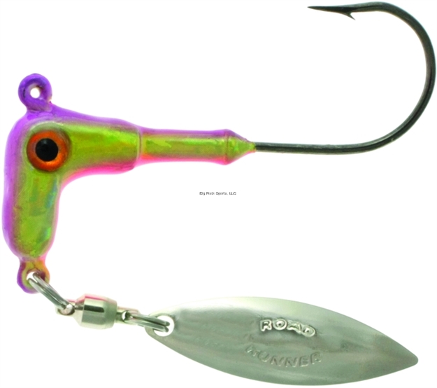 Picture of Road Runner Tommy Skarlis's Awesome Walley Runner Jig W/Spinner, 3/8 Oz, Purple Smelt, 2/Pack