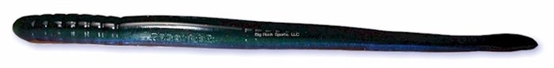 Picture of Roboworm Fat Straight Tail Worm, 6", Aaron's Magic Red & Black Flake, 8/Pack
