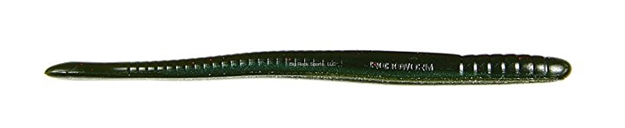 Picture of Roboworm Straight Tail Worm, 4 .5", Green Pumpkin, 10/Pack