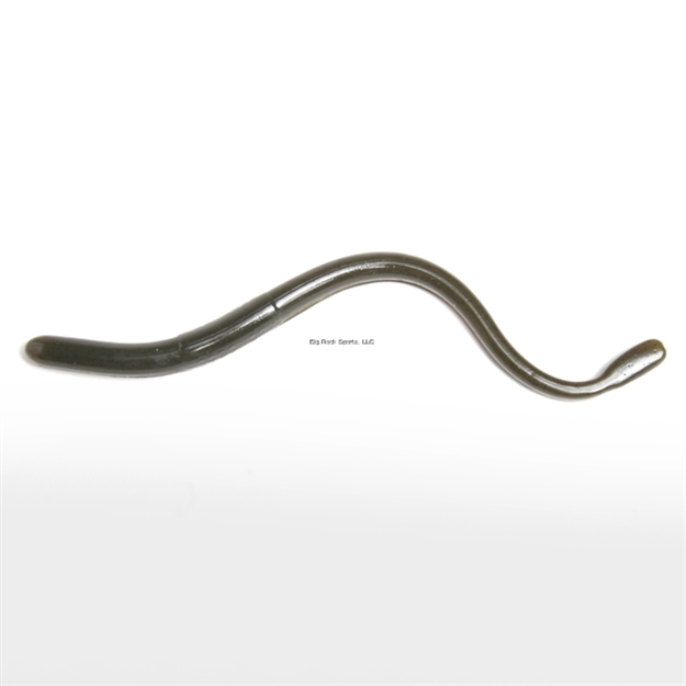 Picture of Roboworm Straight Tail Worm, 6", Green Pumpkin, 10/Pack