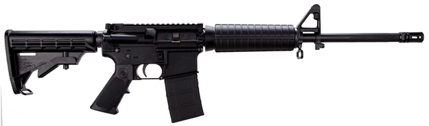 Picture of  Rock River Arms Ar1222 Lar-15M Car A4 5.56X45mm Nato 30+1 16" Chrome Moly Threaded Barrel W/A2 Flash Hider, Rra 6 Position Tactical Car Stock, Overmolded A2 Grip, Includes Carrying Case & 1 Magazine 842834108138