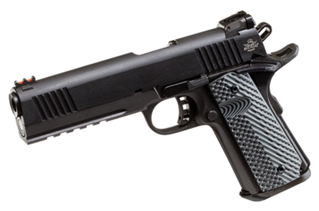 Picture of Rock Island - Armscor Rock Island - Armscor Tac Ultra Fs, 10Mm, 5" Barrel, Fiber Opic, Parkerized, G10 Grips, Rail, 8-Rd 51914 480601551914