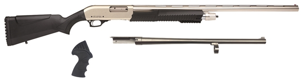 Picture of  Rock Island Mr25p101mc Meriva 3-In-1 Combo 12 Gauge 5+1 3" 18.50" Cylinder Bore, 28" Vent Rib Barrels Chrome Rec Black Synthetic Stock Right Hand (Full Size)