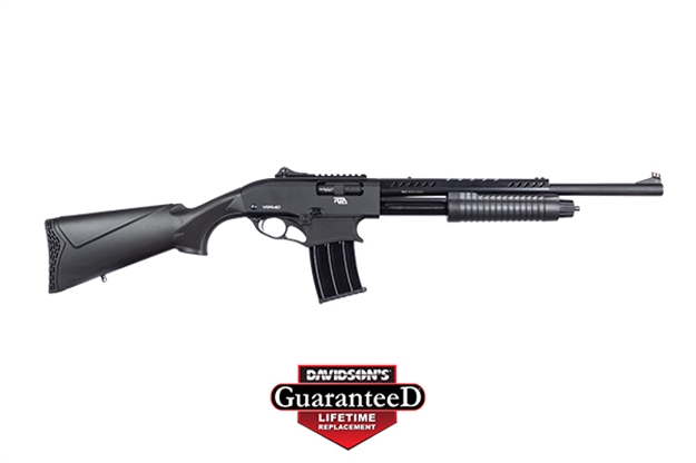Picture of Armscor/Rock Island Pump Shotgun, 12 Ga, 3", 20" Bbl, Black, Polymer Stock, Heat Shield, Fiber Optic Sight, 5+1 Rnd VRPA40 812285025605