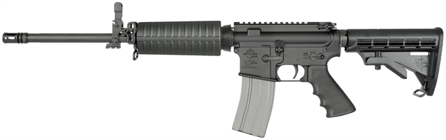 Picture of Rock River Arms Ar1201 Lar-15 Tactical Car A4 With Flip Sight Semi-Automatic 223 Remington/5.56 Nato 16" 30+1 6-Position Black Stk Black