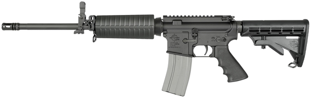 Picture of Rock River Arms Ar1207 Lar-15 Tactical Car A4 With Flip Sight Chrome Lined Barrel Semi-Automatic 223 Remington/5.56 Nato 16" 30+1 6-Position Black Stk Black