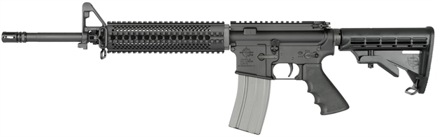 Picture of Rock River Arms Ar1231 Lar-15 Elite Car A4 With Quad Rail Chrome Lined Barrel Semi-Automatic 223 Remington/5.56 Nato 16" 30+1 6-Position Black Stk Black