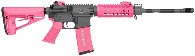 Picture of Rock River Arms Ar1420p Lar-15 Nsp Car Pink Semi-Automatic 223 Remington/5.56 Nato 16" 30+1 Rra Operator Car Stk Black
