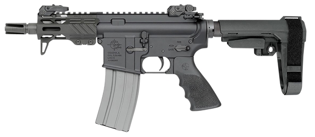 Picture of Rock River Arms Ar2152 Ruk-15  223 Rem 5.56X45mm Nato 4.50" 30+1 Black Black SB Tactical Sba3 Adjustable Arm Brace Stock Black Hogue Rubber Grip