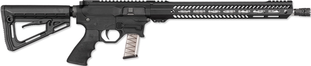 Picture of  Rock River Arms Bt91700v1 Lar-Bt9g R9 Competition 9Mm Luger 16" Stainless, Black, Rra Nsp-2 Stock & Hogue Grip