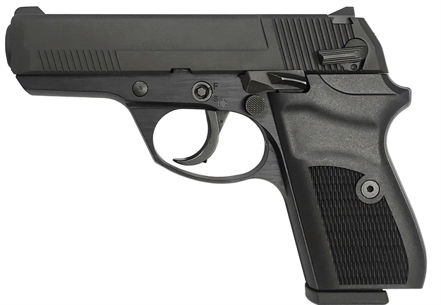 Picture of  Rock Island 56798 Li380  Compact 380 Acp 8+1, 3.55" Black Steel Barrel, Black Parkerized Serrated Slide, Black Parkerized Steel Frame W/Beavertail, Black Polymer Grip