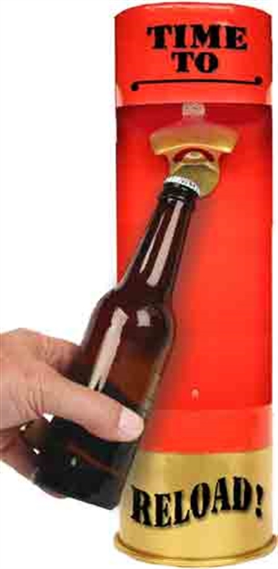 Picture of River's Edge Gifts Edge "Time TO Reload" Metal Shotshell Bottle Opener