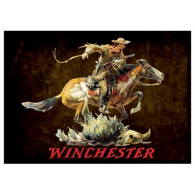 Picture of Rockin' W Brand Brand Winchester Dark Horse & Rider Rug 52"X37"