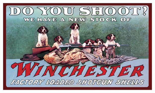 Picture of Rockin' W Brand Brand Winchester "Do You Shoot?" Mat 30"X17.7"