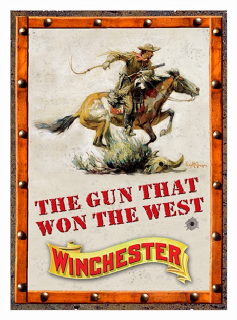 Picture of Rockin' W Brand Brand Winchester "Gun That Won The West" Sign
