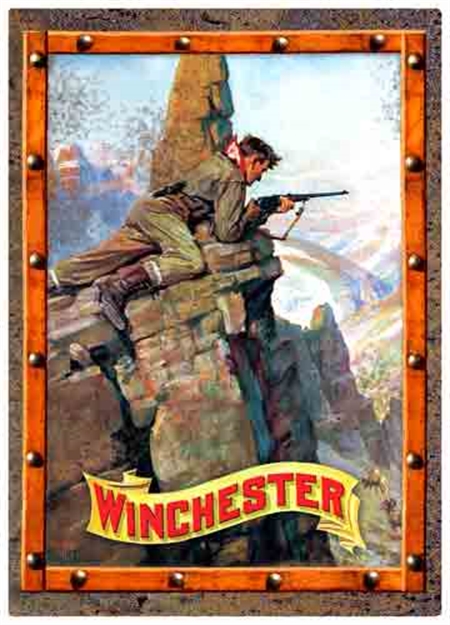 Picture of Rockin' W Brand Brand Winchester "Hunting Big Horn Sheep"