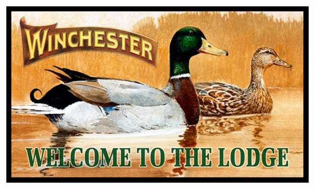 Picture of Rockin' W Brand Brand Winchester Mallard Ducks Mat 30"X17.7"