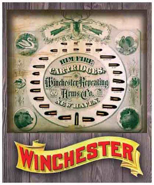 Picture of Rockin' W Brand Brand Winchester Rimfire Cartridge Board 3D