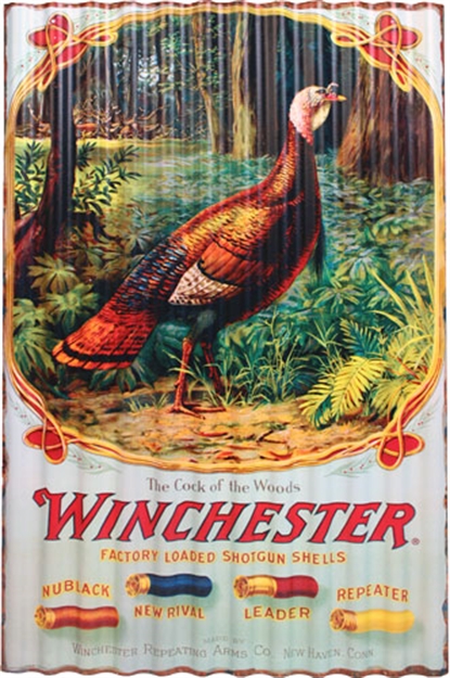 Picture of Rockin' W Brand Brand Winchester Sign "Cock OF The Woods" Corrugated