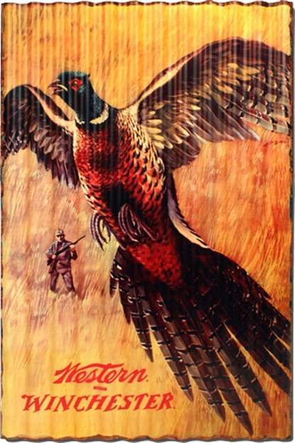 Picture of Rockin' W Brand Brand Winchester Sign "Pheasant Hunting" Corrugated
