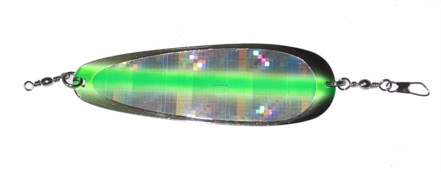 Picture of Rocky Mountain Signature Dodger, 4.25", 3D Molded Eyes, UV Green Hyper