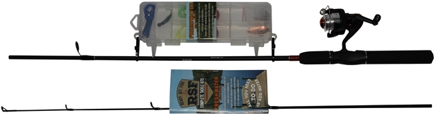 Picture of Roddy Ready.Set.Fish Freshwater Combo With 27 PC Tackle Kit, 5' 6" 2-Pc Rod,  20 Size Reel With 10Lb Test Line