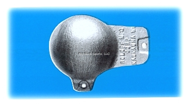 Picture of Roloff Downrigger Ball 10Lb Vinyl Coated Blk