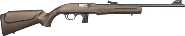 Picture of  Rossi Rs22l1811l Rs22  Semi-Auto 22 LR 10+1 18" Black Barrel, Bronze Monte Carlo Stock/Rec, Fiber Optic Sights