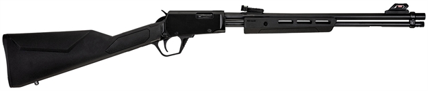 Picture of Rossi  Gallery  Pump 22 Wmr 12+1 20", Black, Polished Steel Barrel/Rec, Synthetic Stock, Fiber Optic Sights RP22W201SY 754908297306