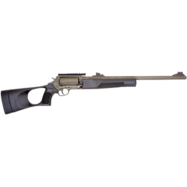 Picture of  Rossi Scjt4510b Circuit Judge  45 Colt (Lc) Caliber OR 410 Gauge With 5Rd Capacity, 18.50" Barrel, Moss Green Cerakote Metal Finish & Black Fixed Thumbhole Stock Right Hand (Full Size) 725327619970